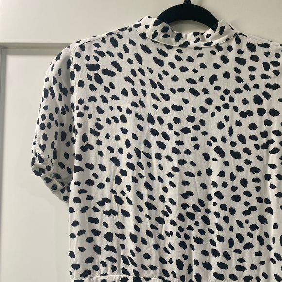 Stylish Black and White Polka Dot Dalmatian Dress sz S - Picture 9 of 9